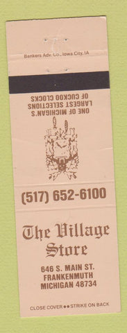Matchbook Cover - The Village Store Frankenmuth MI
