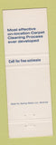 Matchbook Cover - Deep Steam Griffin Extraction Muskegon MI