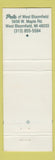 Matchbook Cover - Pals West Bloomfield MI