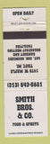 Matchbook Cover - Smith Bros Restaurant Troy MI WORN
