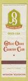 Matchbook Cover - Great Oaks Country Club Rochester MI WEAR