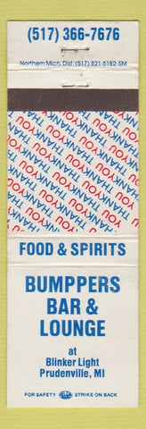 Matchbook Cover - Bumppers Bar ounge Prudenville MI