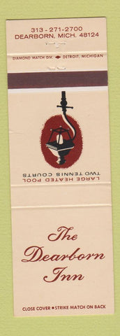 Matchbook Cover - Dearborn Inn MI