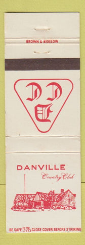 Matchbook Cover - Danville Country Club WEAR