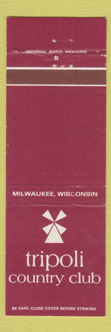 Matchbook Cover - Tripoli Country Club Milwaukee WI