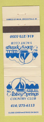 Matchbook Cover - Abbey Springs Country Club