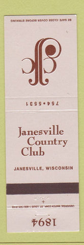 Matchbook Cover - Janesville Country Club WI