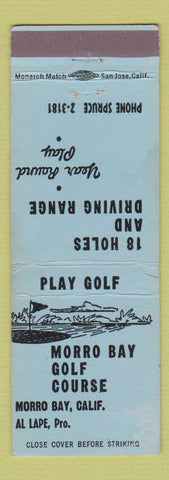 Matchbook Cover - Morro Bay Golf Course CA