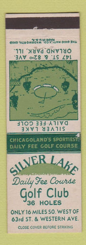 Matchbook Cover - Silver Lake Golf Club Orland Park IL
