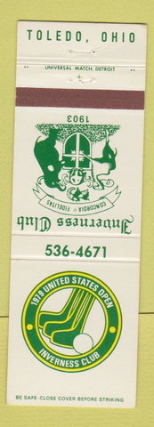 Matchbook Cover - Inverness Club Golf Toledo OH