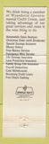 Matchbook Cover - Wyandotte Government Employees Credit Union MI
