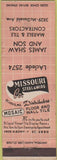 Matchbook Cover - Shaw and Son Marble Tile