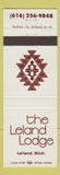 Matchbook Cover - Leland Lodge Leland MI