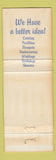 Matchbook Cover - Henry's Place Restaurant Southfield? MI WEAR