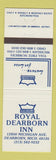 Matchbook Cover - Royal Dearborn Inn Dearborn MI