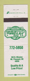 Matchbook Cover - JW Filmore's Restaurant Mount Pleasant MI