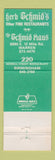 Matchbook Cover - Herbert's Cafe Warren MI