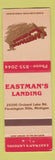 Matchbook Cover - Eastman's Landing Farmington Hills MI