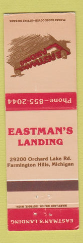 Matchbook Cover - Eastman's Landing Farmington Hills MI