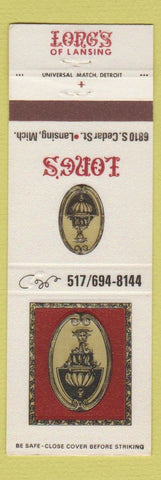 Matchbook Cover - Long's Restaurant Lansing MI