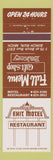 Matchbook Cover - Exit Motel Restaurant Birch Run MI