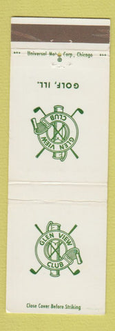 Matchbook Cover - Glen View Club Golf IL