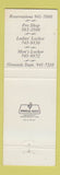Matchbook Cover - Valley Brook Country Club McMurray PA