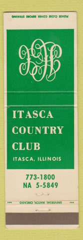 Matchbook Cover - Itasca Country Club IL