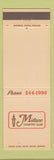 Matchbook Cover - Midlane Country Club Wadsworth IL