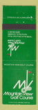 Matchbook Cover - Mountain View Golf Course Santa Paula CA WEAR