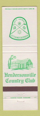 Matchbook Cover - Hendersonville Country Club