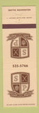 Matchbook Cover - Sand Point Country Club Seattle WA
