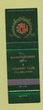 Matchbook Cover - Manufacturers' Golf Country Club
