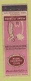 Matchbook Cover - Miami Country Club FL WEAR