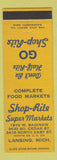 Matchbook Cover - Shop Rite Super Markets Lansing MI