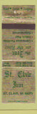 Matchbook Cover - ST Clair Inn MI WEAR