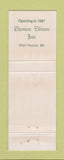 Matchbook Cover - ST Clair Inn MI WEAR