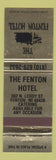 Matchbook Cover - Fenton HOTel Fenton MI WEAR