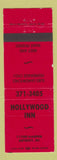 Matchbook Cover - Hollywood Inn Detroit MI