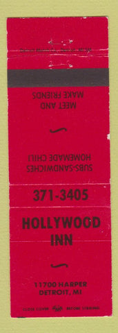 Matchbook Cover - Hollywood Inn Detroit MI