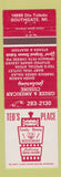 Matchbook Cover - Ted's Place Restaurant Greek Southgate MI