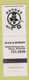 Matchbook Cover - DJ's Lounge Wayne MI football