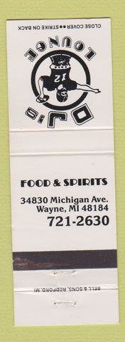Matchbook Cover - DJ's Lounge Wayne MI football