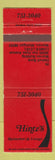 Matchbook Cover - Hintz's Restaurant Warren MI