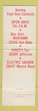 Matchbook Cover - Hintz's Restaurant Warren MI