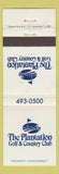 Matchbook Cover - Plantation Golf Country Club