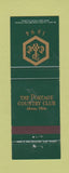 Matchbook Cover - The Portage Country Club Akron OH