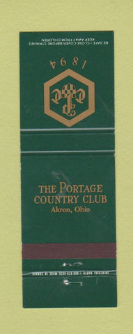 Matchbook Cover - The Portage Country Club Akron OH