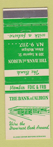 Matchbook Cover - Bank of Albion MI