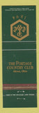 Matchbook Cover - Portage Country Club Akron OH